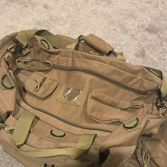 Voodoo Tactical Military Duffle Gear Bag Olive Drab Army Style